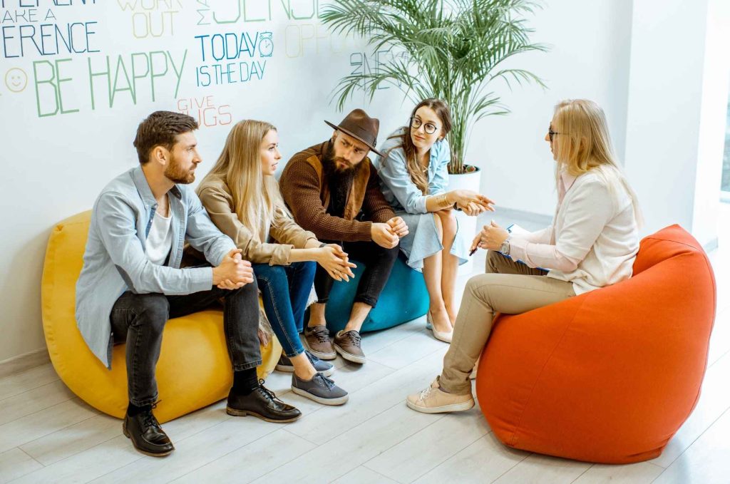 Small-group skills practice during Workshops